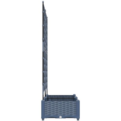  Vrtna saksija 2 kom. Siva 80 x 40 x 125,5 cm PP Slike