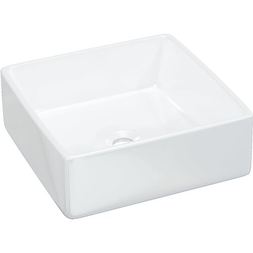  Umivaonik bijeli 37 x 37 x 13 cm keramički četvrtasti Slike