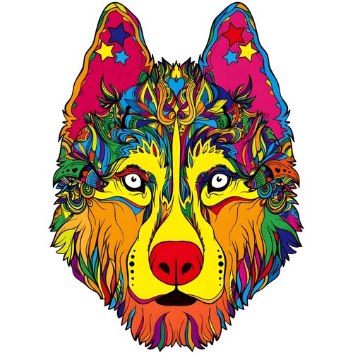 IZMAEL Drvene puzzle - Husky / S Cijene