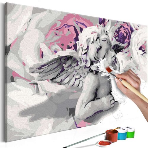  Slika za samostalno slikanje - Angel (Flowers In The Background) 60x40 Cijene