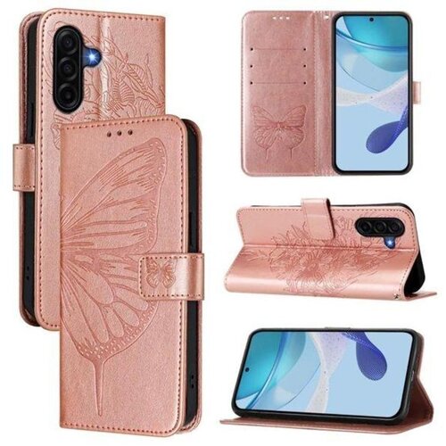Chameleon Preklopna torbica (WLGO-Butterfly) za Samsung Galaxy A57 5G, roza-zlata Cene