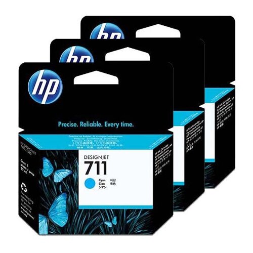 HP Komplet kartuš CZ134A nr.711 (modra), 3 kosi, original Cene