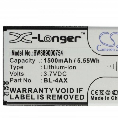 VHBW Baterija za Nokia 6300 4G / 8000 4G, 1500 mAh Slike