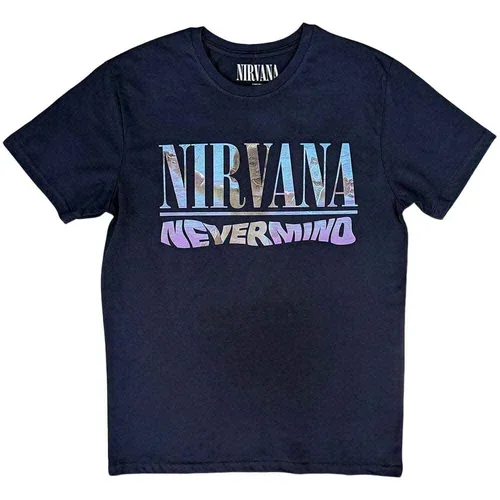 Nirvana Majica Nevermind Unisex Navy S