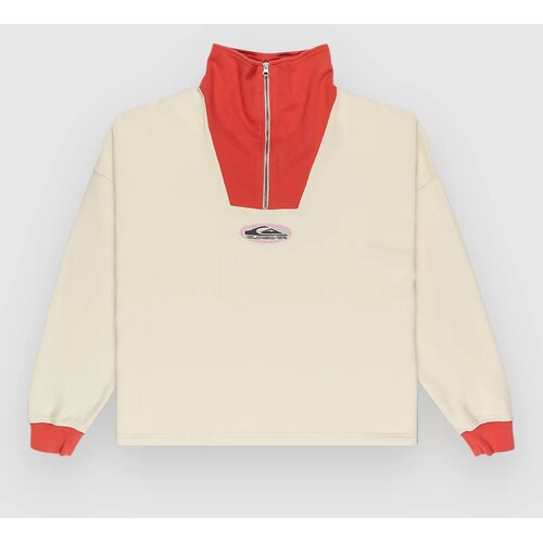 Quiksilver Sungai Block Half-Zip Fleece Sweater bone white Cijene