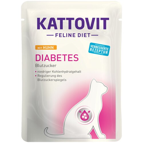 Kattovit Feline dijabetes / prekomjerna težina 24 x 85 g - Piletina Cijene
