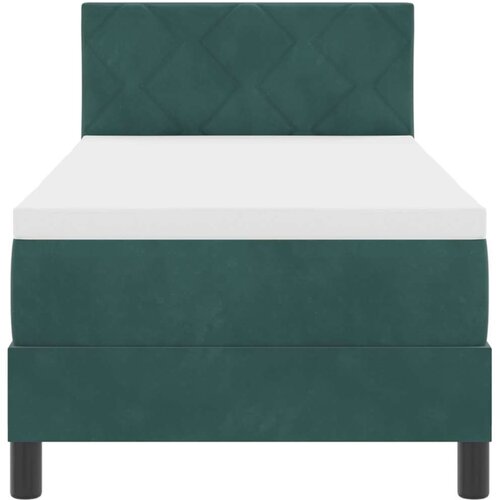 VidaXL Box Spring Krevet s Madracem Tamno Zelena 80x200 cm Bar&amp;scaron;un Slike