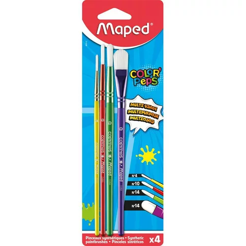 Maped Set čopičev Color&apos;Peps, 4 kosi