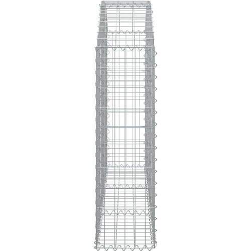  Gabionska ko&amp;scaron;ara s lukom 150x30x100/120 cm pocinčano željezo Slike