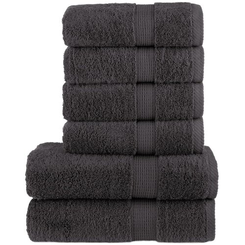  6-dijelni vrhunski set ručnika SOLUND antracit 600 gsm Cene