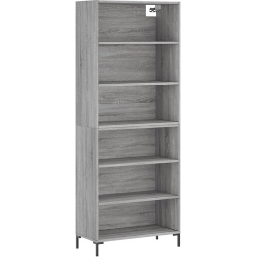 Maison Chic Visoka Komoda - Predalnik siva sonoma 69,5x32,5x180 cm inženirski les, (21719278) Slike