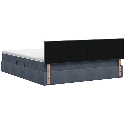  Krevet s od storage s uzglavljem Tamnosiva 140 x 200 cm Bar&amp;scaron;un Slike