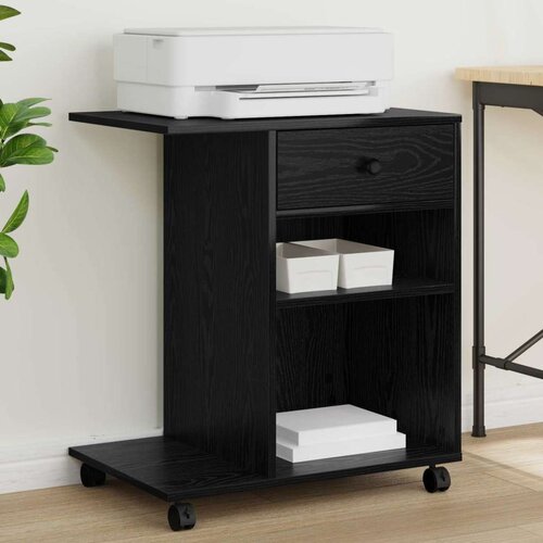 Držač za printer Crni hrast 60 x 40 x 68.5 cm Konstruirano drvo Cijene