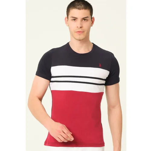 Dewberry T8593 MEN'S T-SHIRT-LACİVERT