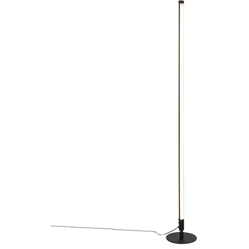 QAZQA Talna svetilka črna z LED z zatemnilnikom na dotik 3-stopenjsko zatemnitev - postavitev