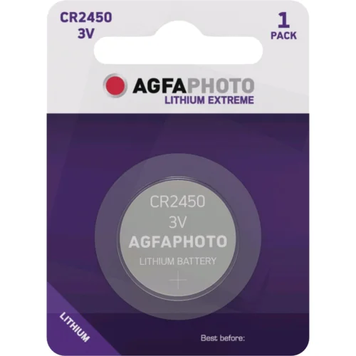 Agfa Baterija litijska, CR2450, 3V, dugmasta, blister 1 kom. – CR2450 B1