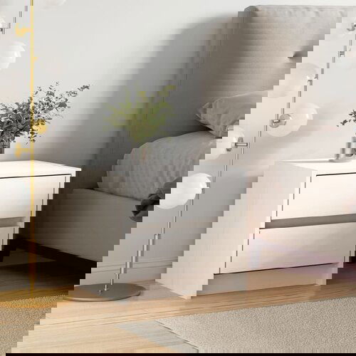 vidaXL Nočna omarica bela 40x31x35,5 cm trdna borovina Cene