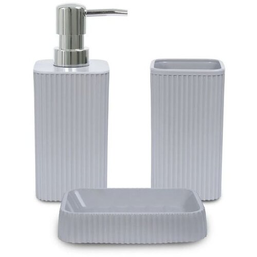  PZR-042 whitegrey bathroom set (3 pieces) Cene
