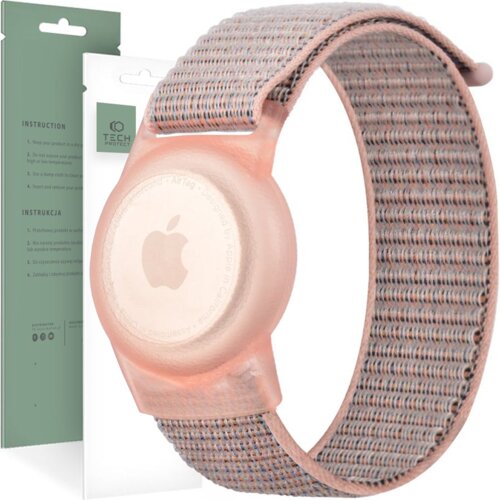 TECH-PROTECT OVITEK IZ NAJLONA ZA APPLE AIRTAG ZA OTROKE ROZA, (22070767) Slike