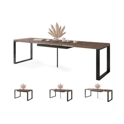  Avari Sto na Razvlačenje Braon Hrast-Crni ( 1633 ) Cene