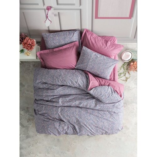 PENNY Dusty Rose Purple Ranforce Super King Posteljina Cene