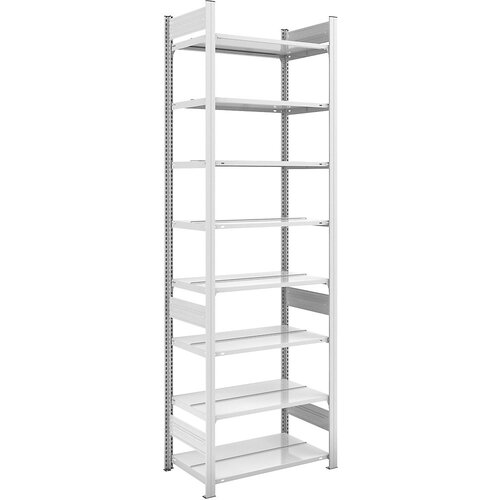 hofe Sestavljiv regal za dokumentacijo, RAL 7035, višina regala 2700 mm, dvostransko, osnovni regal, ŠxG 750 x 600 mm Cene