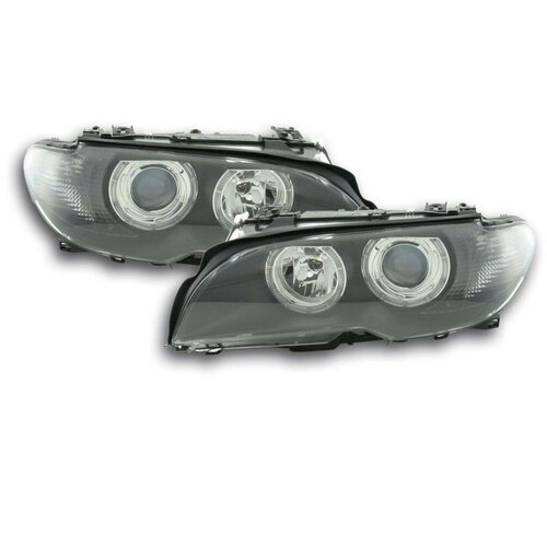 Oem Kristalni farovi Angel Eyes BMW E46 Coupe (03-06), Crni Cene