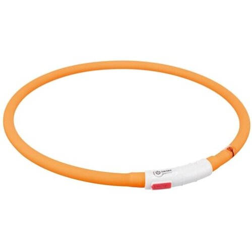 Trixie FLASH USB SHINING COLLAR XS-XL Svjetleća ogrlica, narančasta, veličina Cene