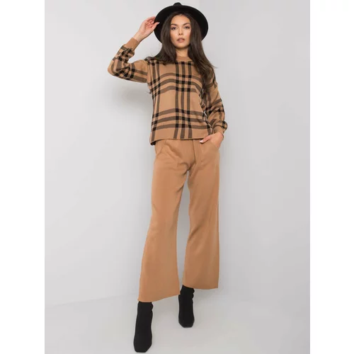 Fashion Hunters Camel knitted set