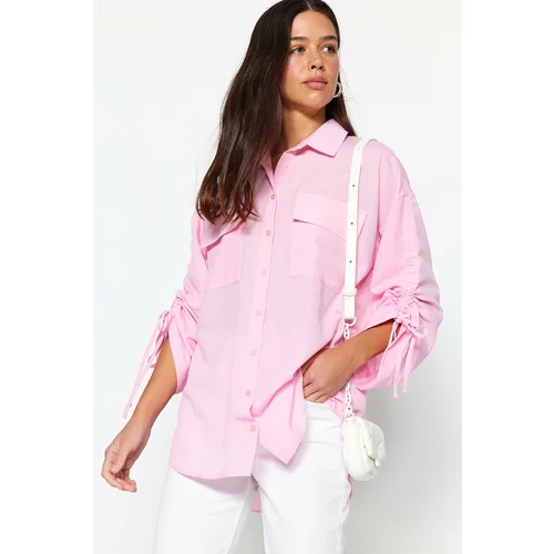 Trendyol Shirt - Pink - Relaxed fit