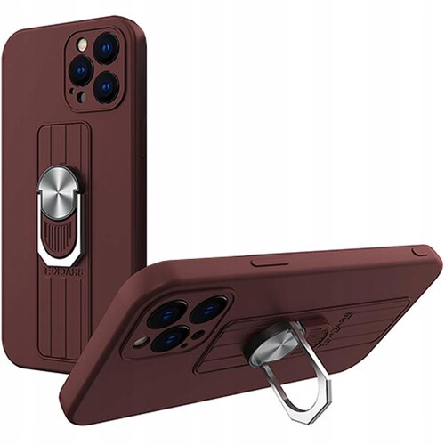HURTEL OVITEK RING CASE Z DRŽALOM ZA IPHONE 12PRO MAX RJAV, (21910750) Cene