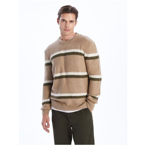 LC Waikiki Crew Neck Long Sleeve Striped Men's Knitwear Sweater Slike