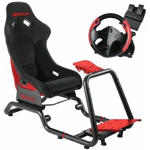 RACING Simulator Cockpit + Momentum Racing Wheel (PC, PS3, PS4, XONE, Switch) Cene
