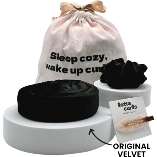 Lotta Curls Set trakov za kodranje las - Royal Black Cene
