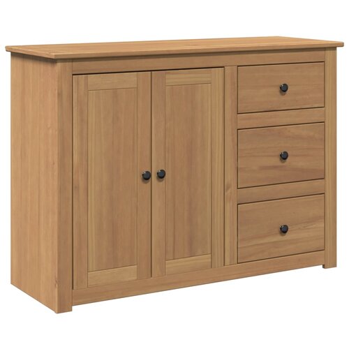 Maison Chic Komoda - Predalnik s predali Panama 112x40x80 cm trdna borovina, (21721492) Slike