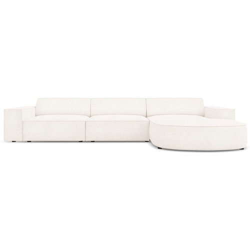 Micadoni Home Bež kotni kavč s tkanino bouclé (desni kot) Jodie - Micadoni Home Cene