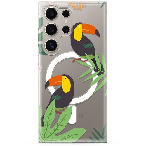  maska silikonska print magsafe za samsung S928B galaxy S24 ultra 5G/ jungle Slike