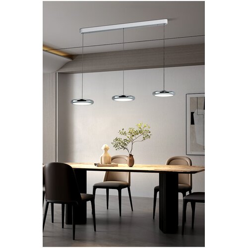  Arrow Viseći luster LED, Smart, 56 W, Srebrne boje Slike