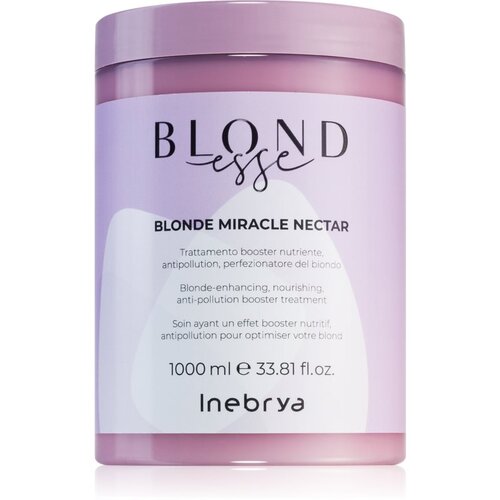 Inebrya BLONDesse Blonde Miracle Nectar globinsko hranilna kura za blond lase 1000 ml Slike