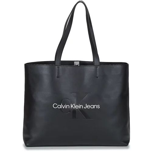Calvin Klein Jeans SCULPTED SLIM TOTE34 MONO Crna