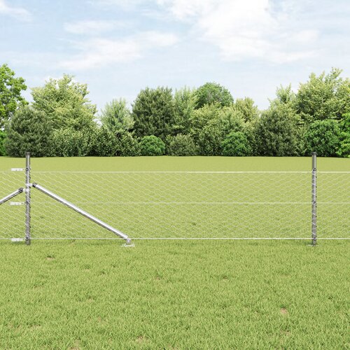 vidaXL ograja v obliki hexagona 0,4x50 m galvanizirano jeklo Cene