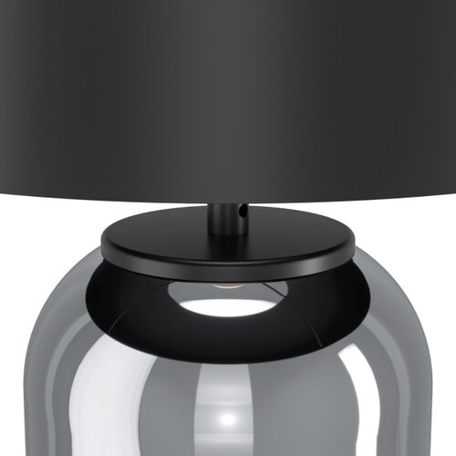 Eglo 390063 - Stona lampa CUITE 1xE27/40W/230V crna/dimljena Slike