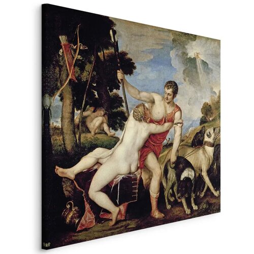  Slika - Titian  &ndash; Venus and Adonis 40x40 Na talijanskom platnu Cijene