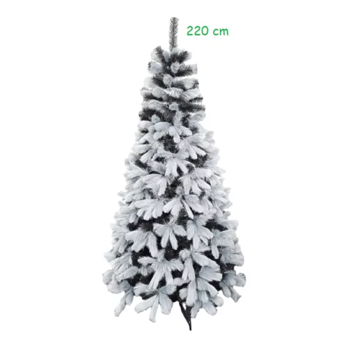  Umjetno božićno drvce – EMILI crno - siva – 220cm