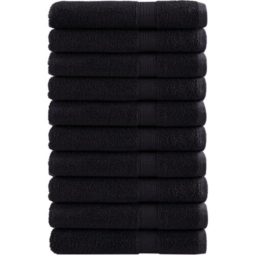 vidaXL Premium brisače SOLUND 10 kos črna 80x200 cm 600 g/m2 Cene