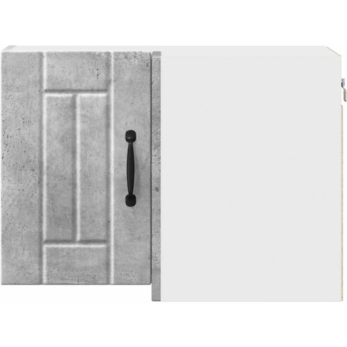  Zidni kutni ormar Lucca Betonska siva 57 x 57 x 40 cm Slike