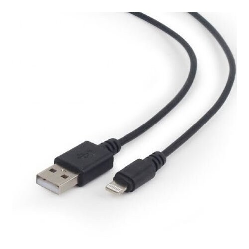  USB 2,0 kabal sync and charging iPhone, black, 1m, GEMBIRD CC-USB2-AMLM-1M Cene