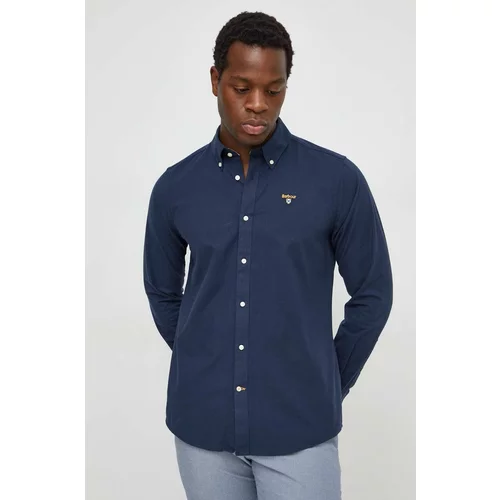 Barbour Košulja za muškarce, boja: tamno plava, regular, s button-down ovratnikom