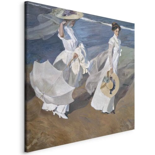  Slika - Joaqu&iacute;n Sorolla y Bastida &ndash; Strolling along the Seashore 60x60 Na talijanskom platnu Cijene