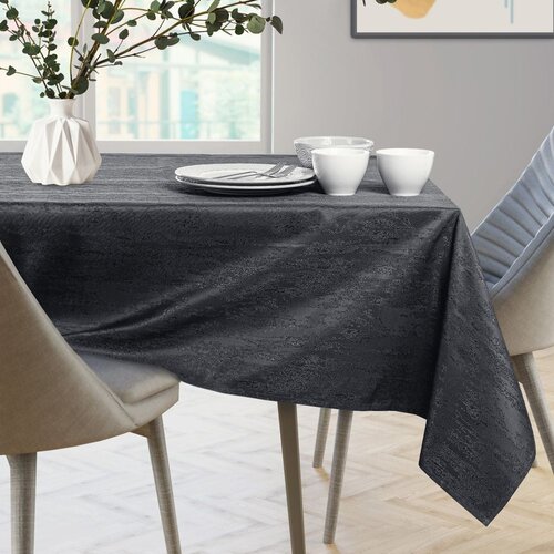  Ovalni stolnjak AmeliaHome Vesta 150x300 cm, grafitna Slike